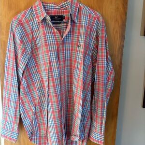 Vineyard Vines XL Slim Fit Whale Plaid Shirt